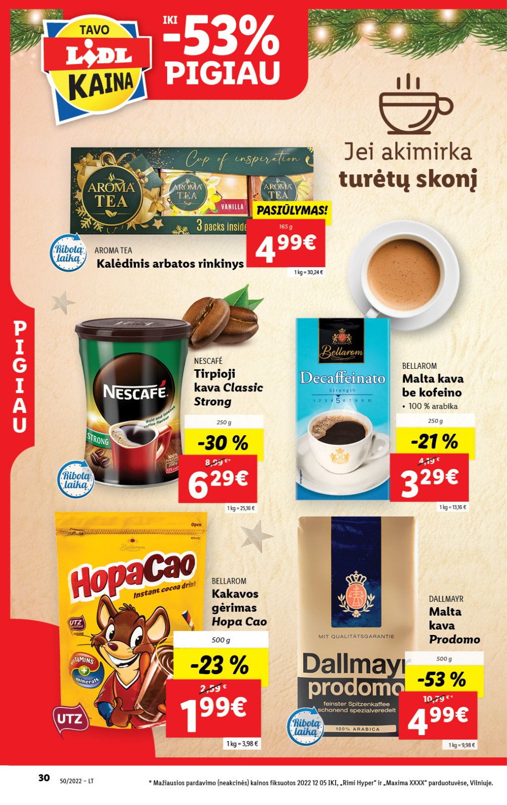 Lidl 'MAISTO PREKIŲ PASIŪLYMAI' 30 puslapis