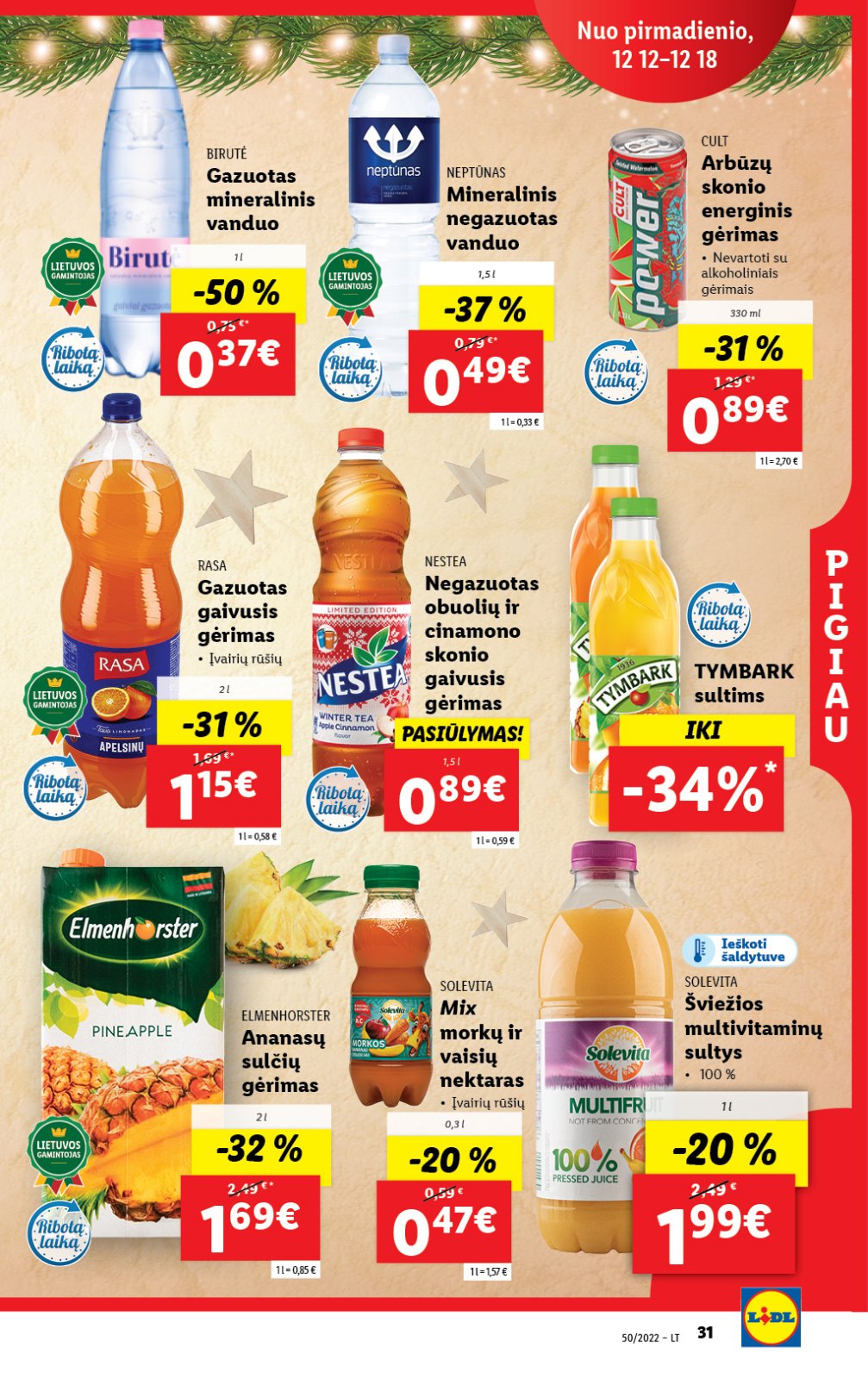 Lidl 'MAISTO PREKIŲ PASIŪLYMAI' 31 puslapis