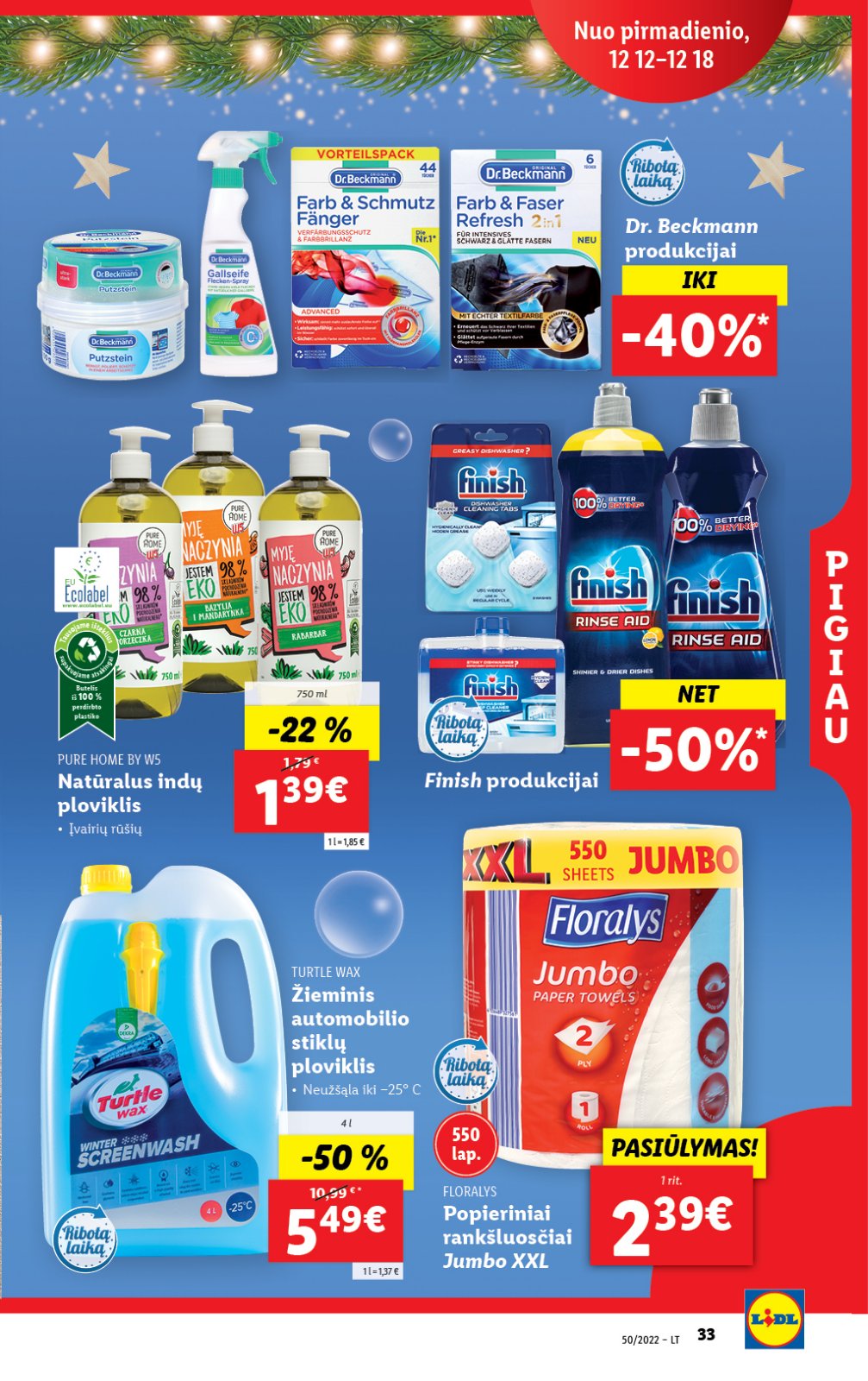 Lidl 'MAISTO PREKIŲ PASIŪLYMAI' 33 puslapis