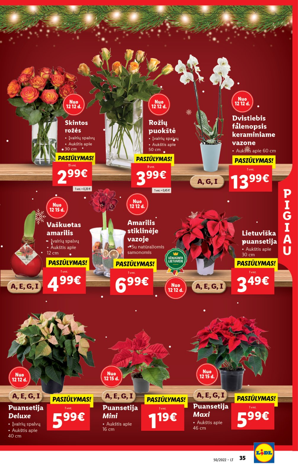 Lidl 'MAISTO PREKIŲ PASIŪLYMAI' 35 puslapis