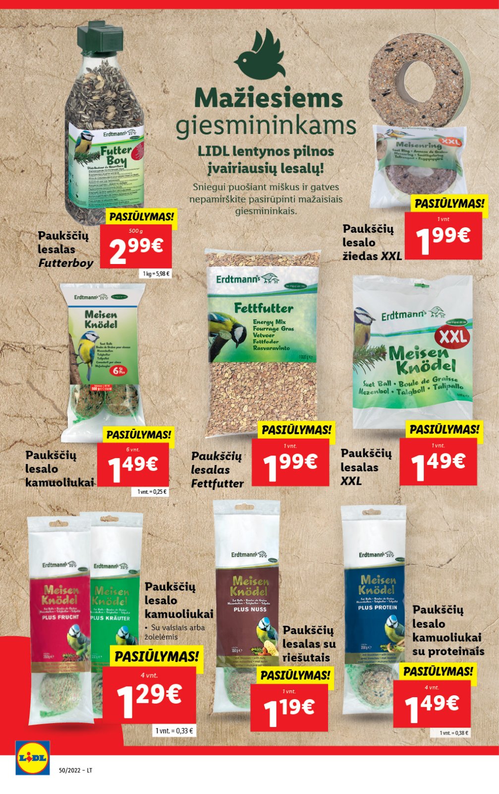 Lidl 'MAISTO PREKIŲ PASIŪLYMAI' 38 puslapis