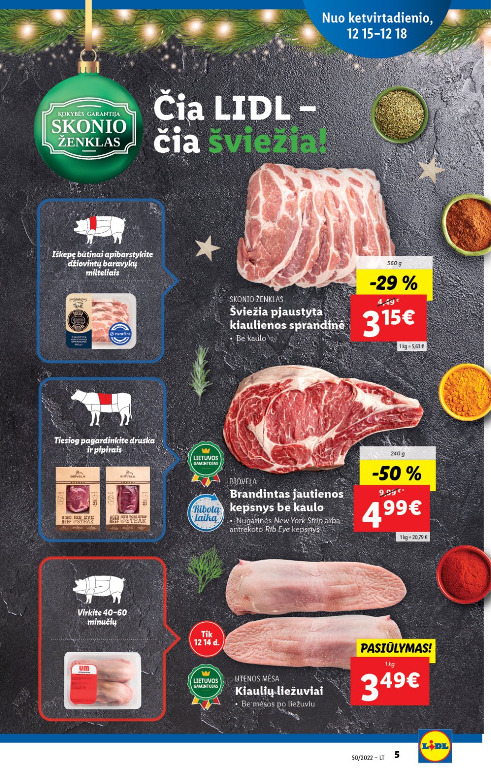 Lidl 'MAISTO PREKIŲ PASIŪLYMAI' 5 puslapis