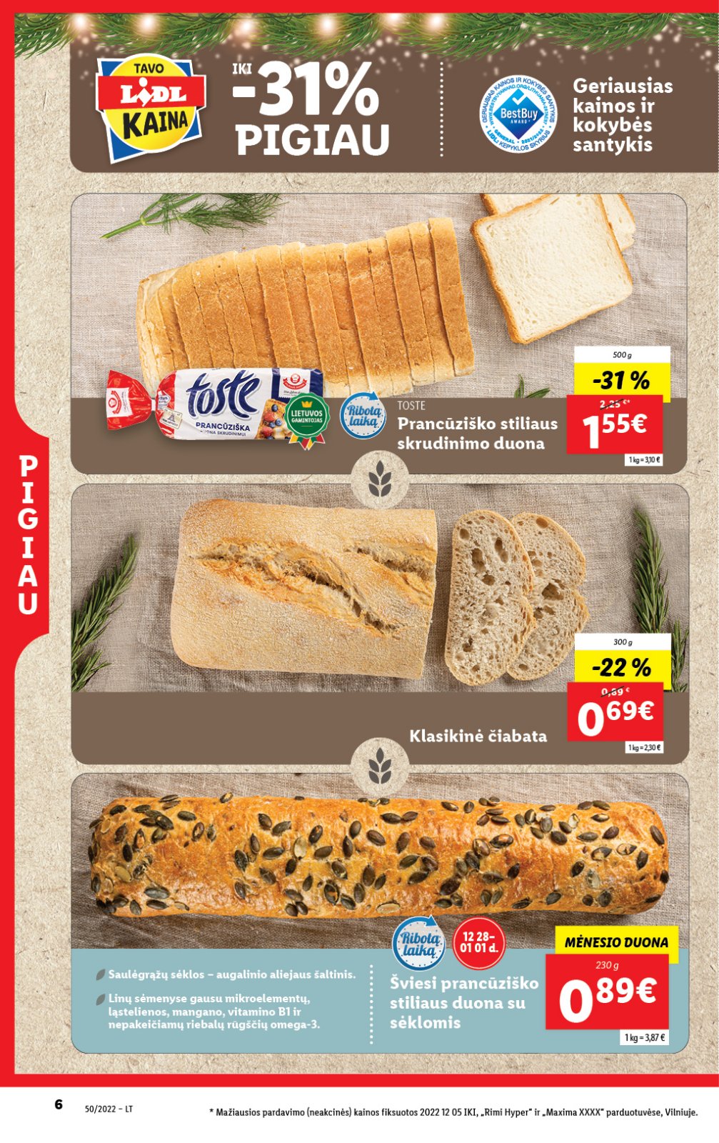 Lidl 'MAISTO PREKIŲ PASIŪLYMAI' 6 puslapis