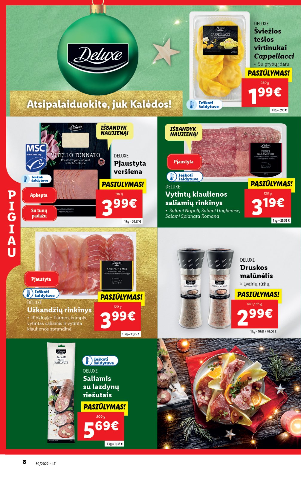 Lidl 'MAISTO PREKIŲ PASIŪLYMAI' 8 puslapis