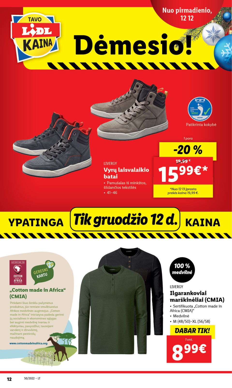 Lidl 'NE MAISTO PREKIŲ PASIŪLYMAI' 12 puslapis