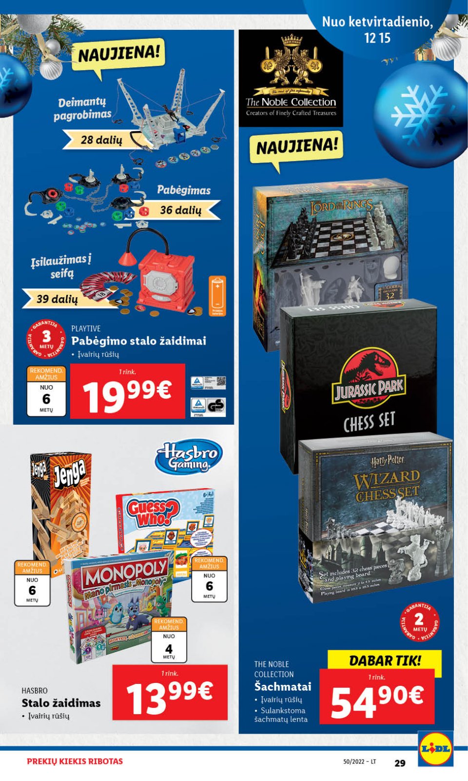 Lidl 'NE MAISTO PREKIŲ PASIŪLYMAI' 29 puslapis