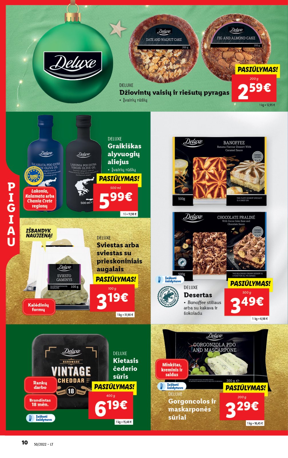 Lidl 'MAISTO PREKIŲ PASIŪLYMAI' 10 puslapis