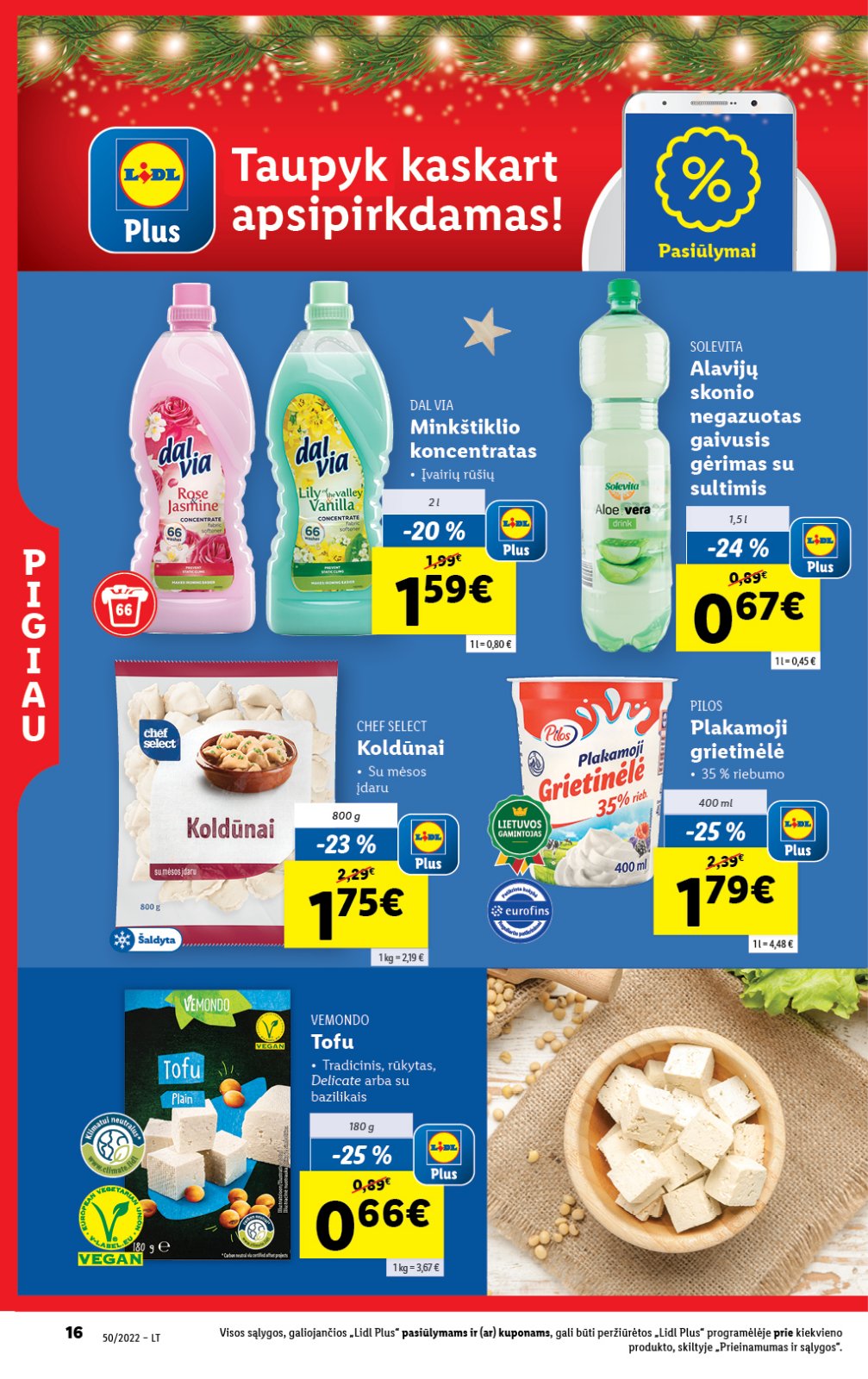 Lidl 'MAISTO PREKIŲ PASIŪLYMAI' 16 puslapis