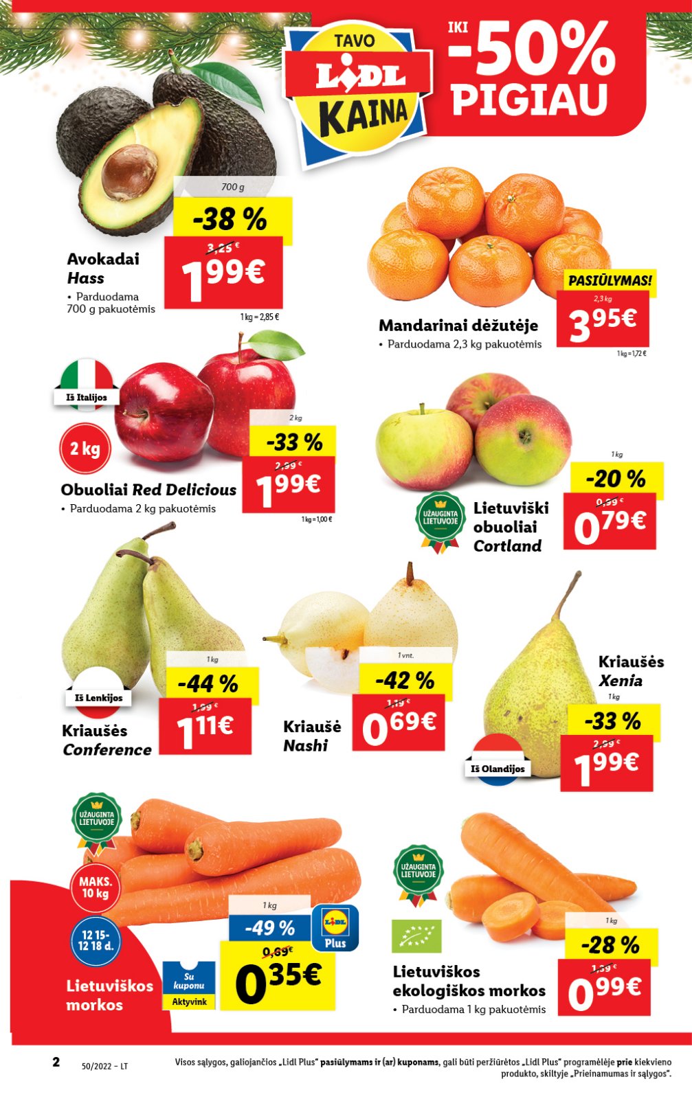 Lidl 'MAISTO PREKIŲ PASIŪLYMAI' 2 puslapis