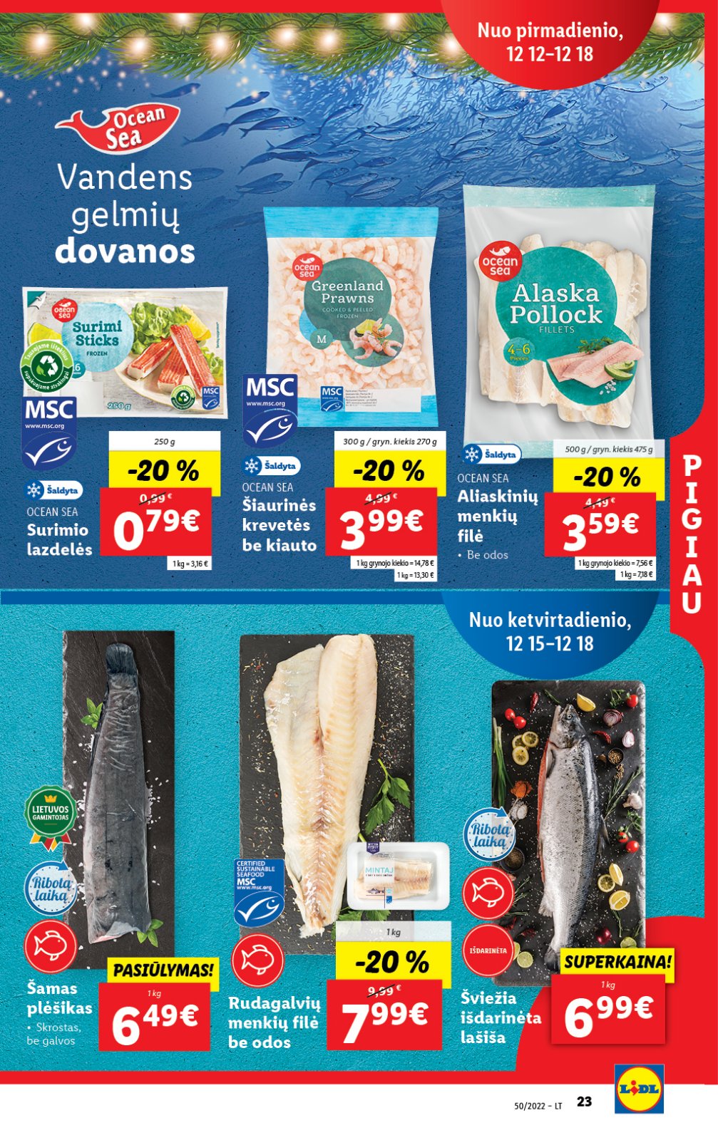 Lidl 'MAISTO PREKIŲ PASIŪLYMAI' 23 puslapis