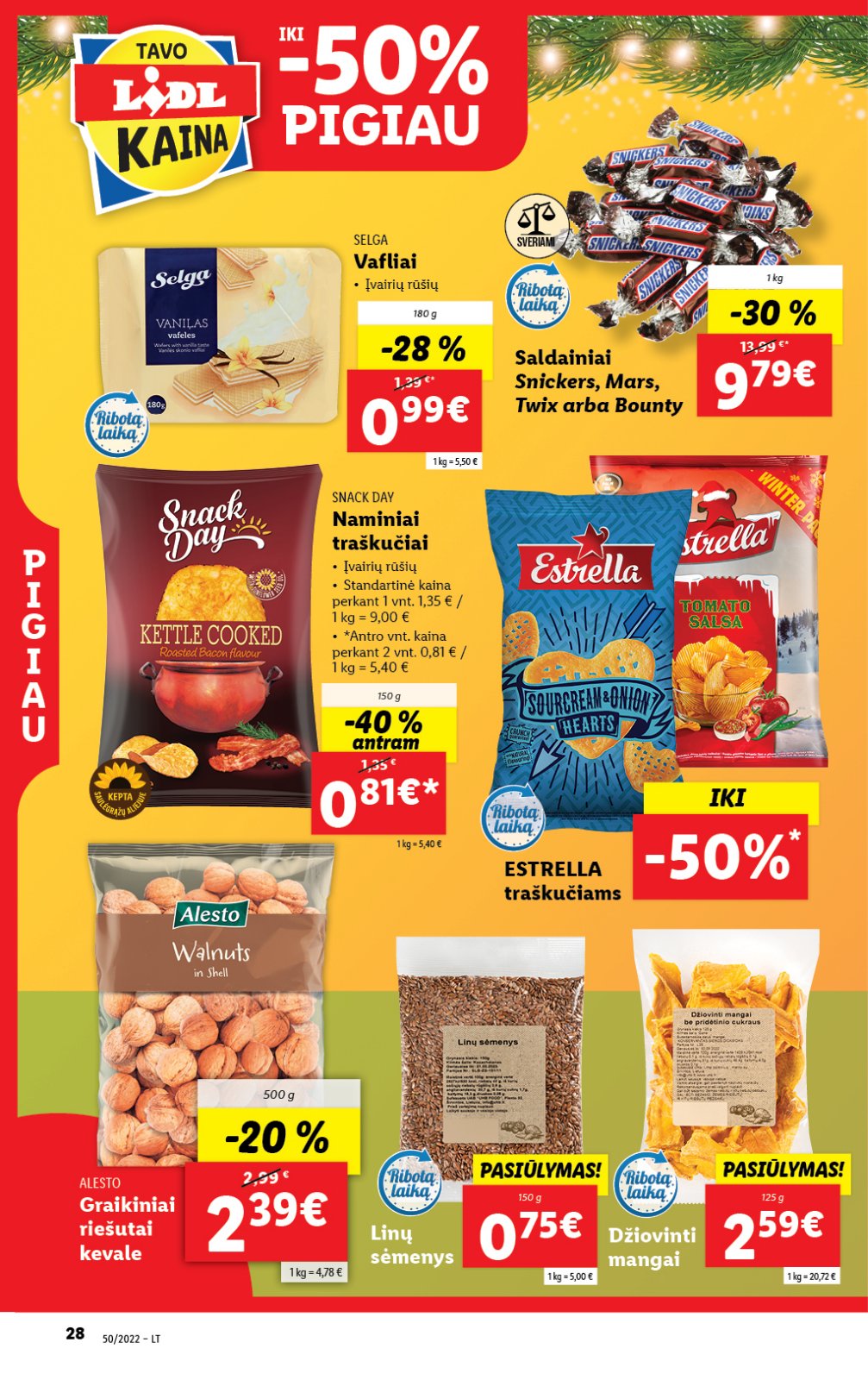 Lidl 'MAISTO PREKIŲ PASIŪLYMAI' 28 puslapis