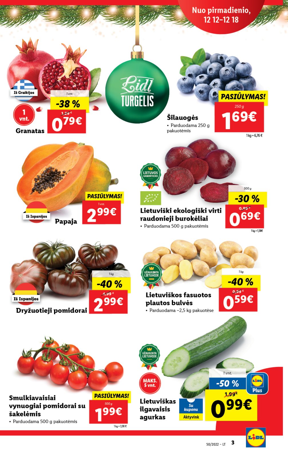 Lidl 'MAISTO PREKIŲ PASIŪLYMAI' 3 puslapis