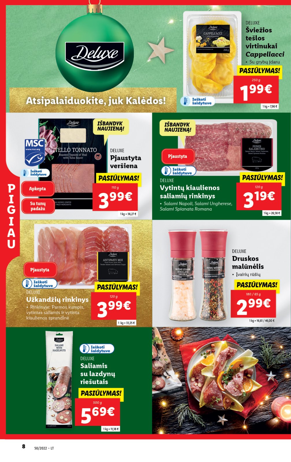 Lidl 'MAISTO PREKIŲ PASIŪLYMAI' 8 puslapis