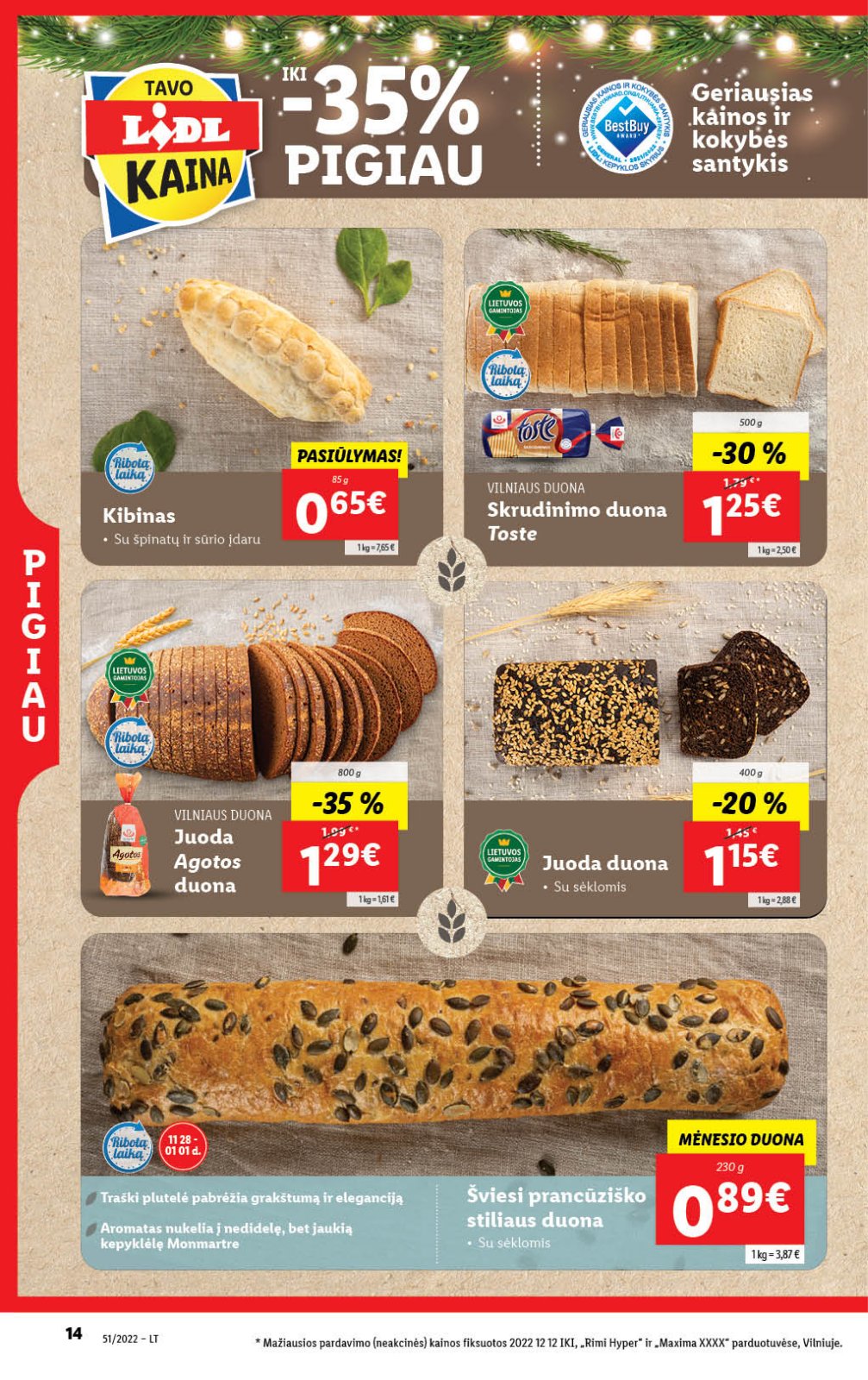 Lidl 'MAISTO PREKIŲ PASIŪLYMAI' 14 puslapis