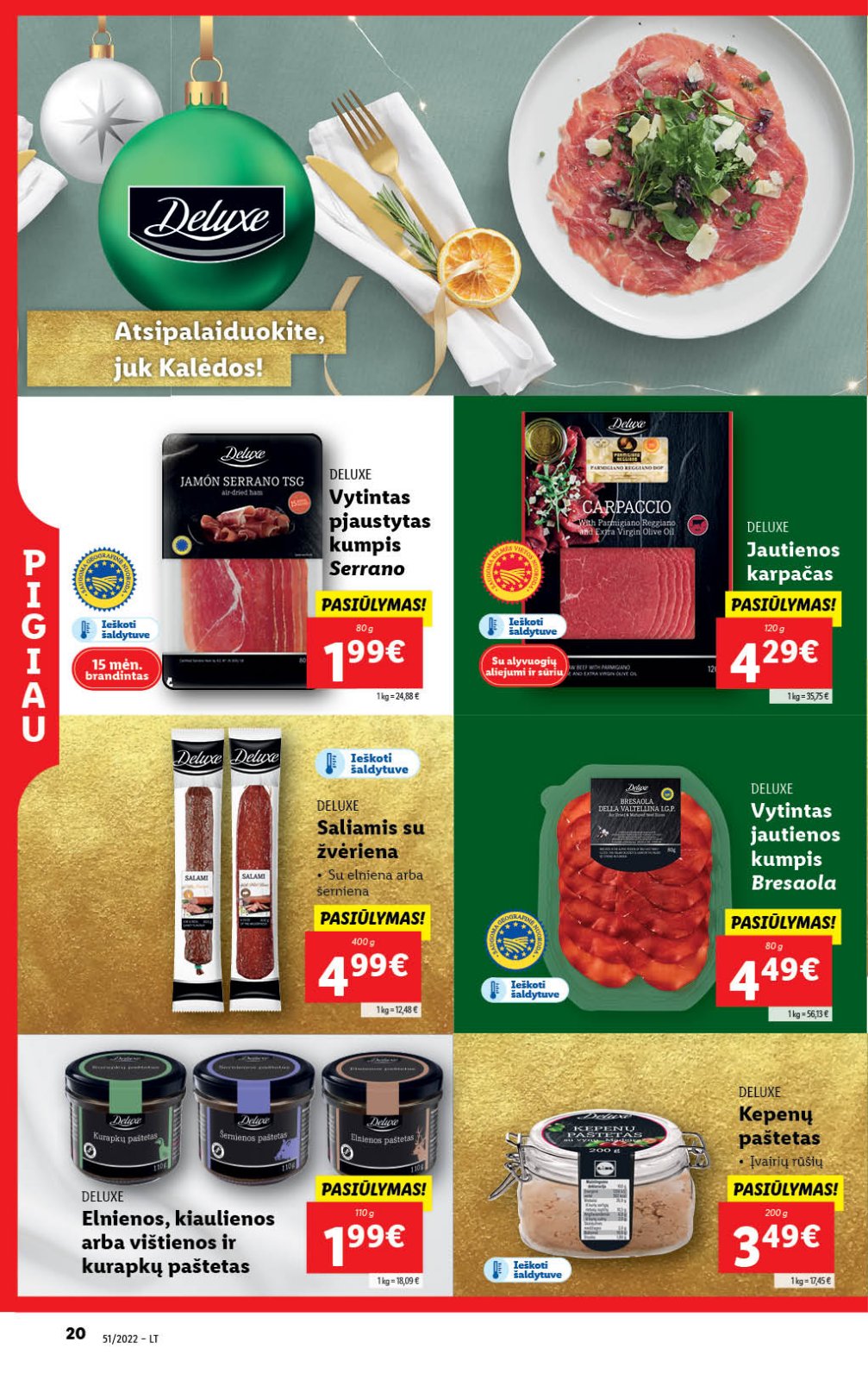 Lidl 'MAISTO PREKIŲ PASIŪLYMAI' 20 puslapis