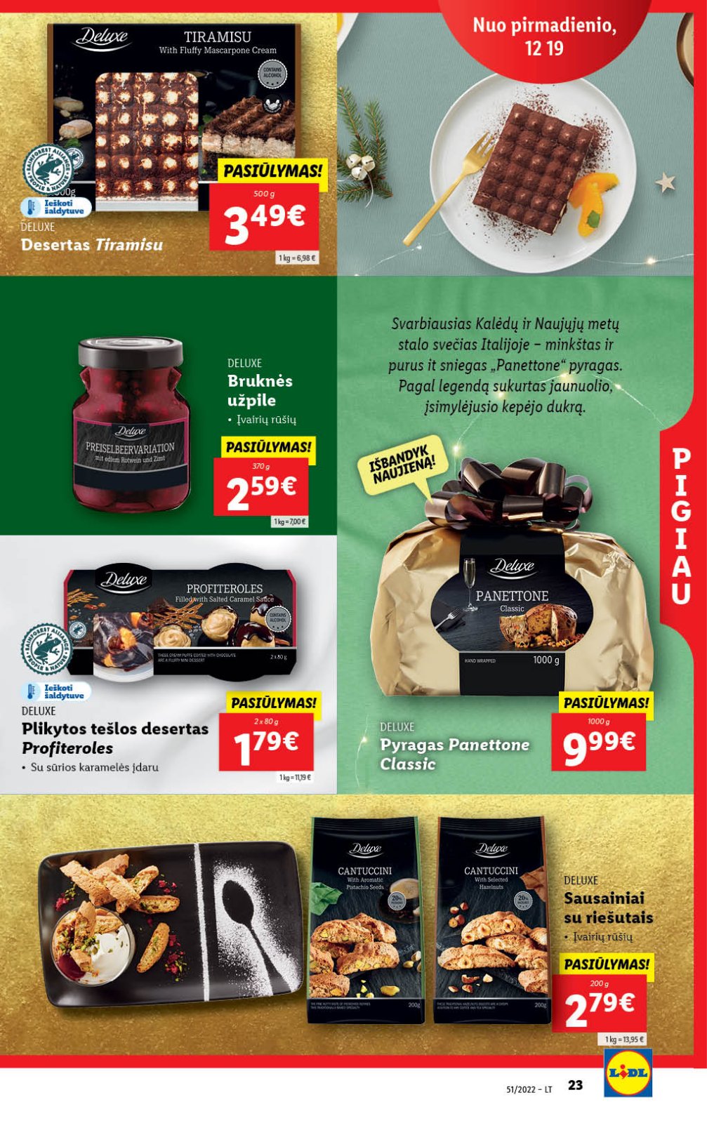Lidl 'MAISTO PREKIŲ PASIŪLYMAI' 23 puslapis