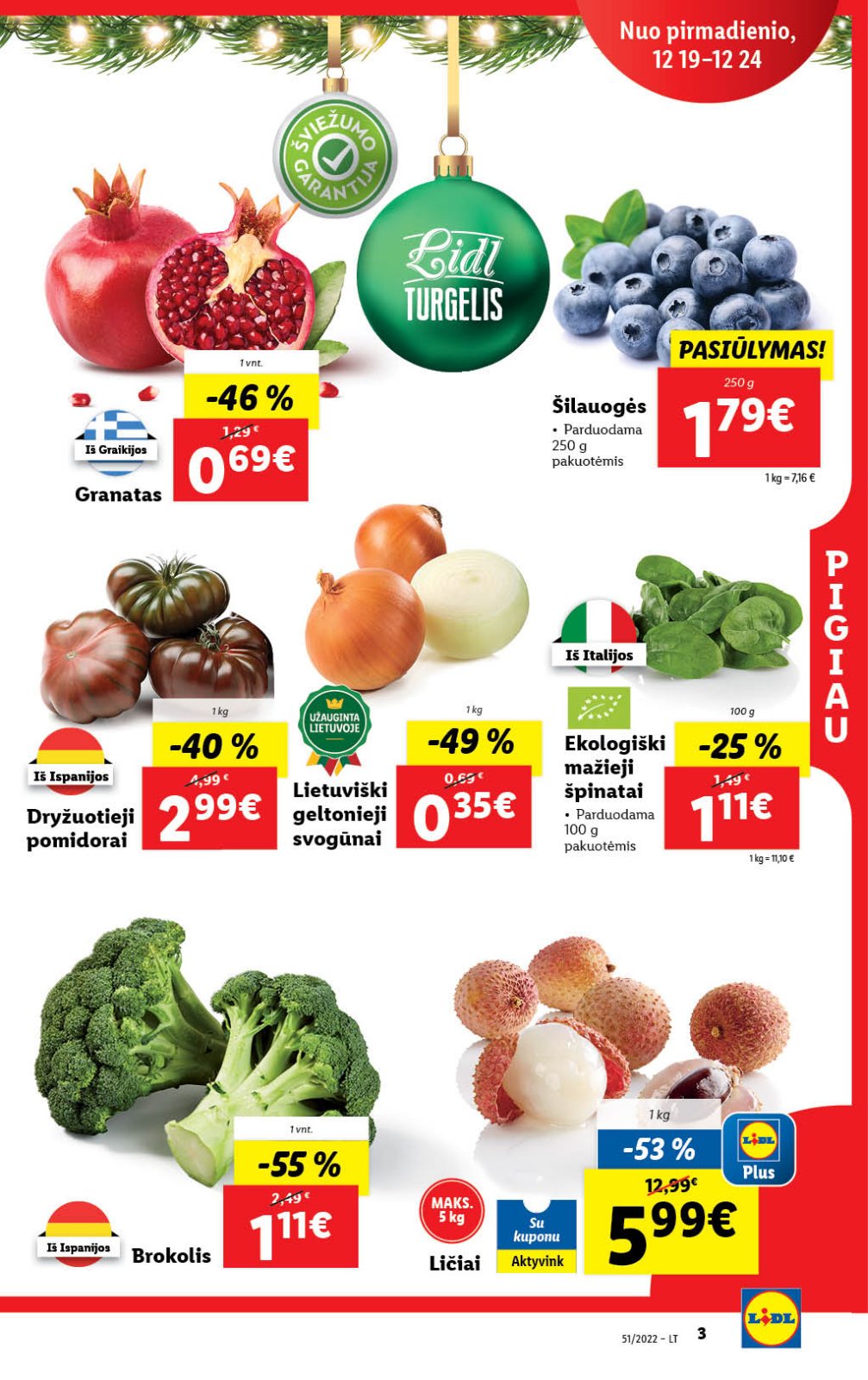 Lidl 'MAISTO PREKIŲ PASIŪLYMAI' 3 puslapis