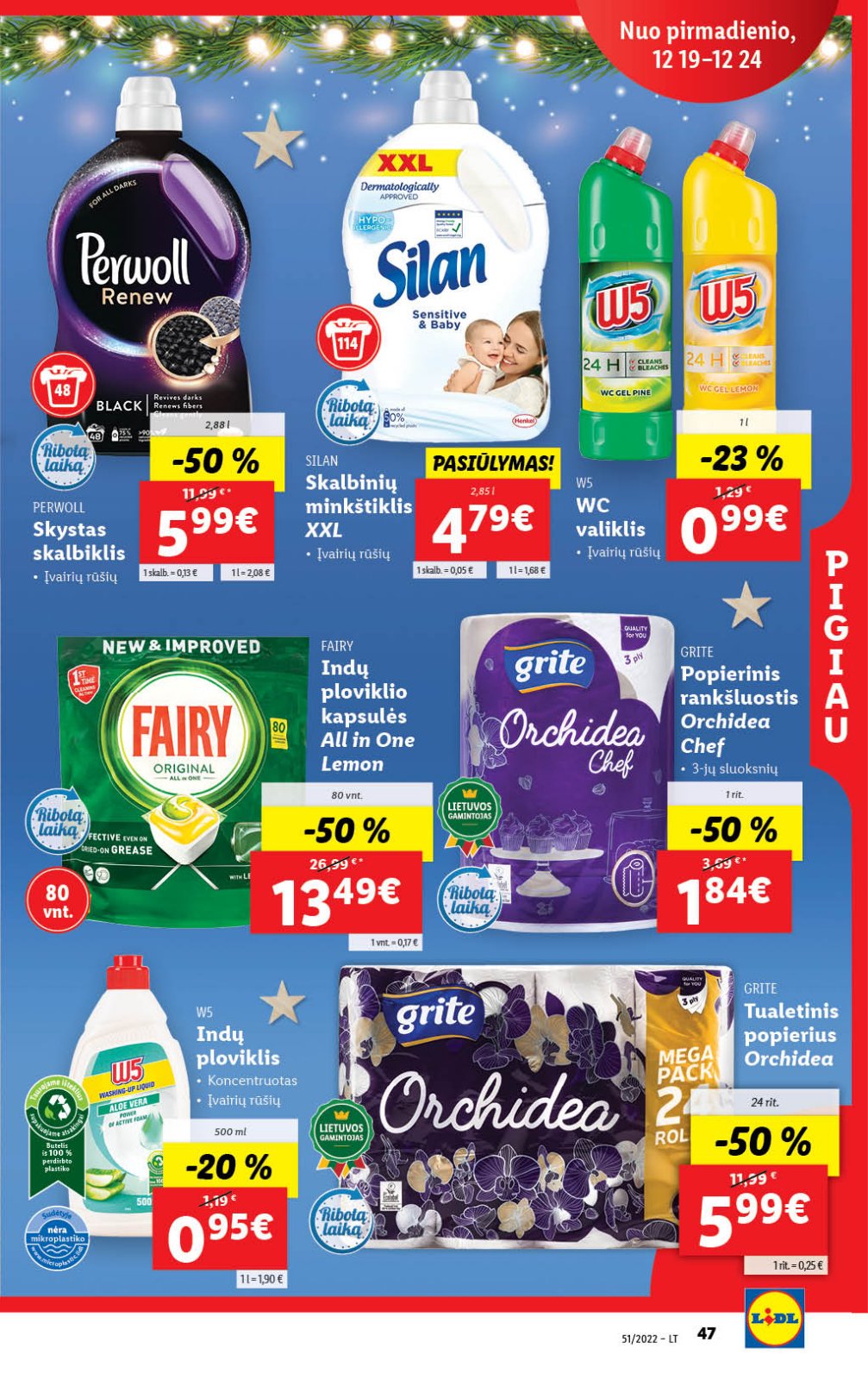 Lidl 'MAISTO PREKIŲ PASIŪLYMAI' 47 puslapis