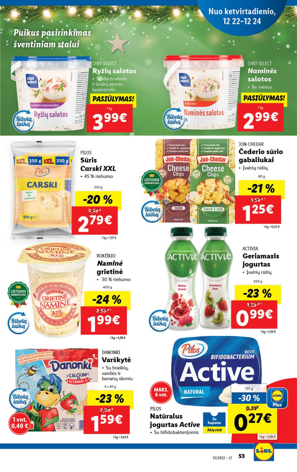 Lidl 'MAISTO PREKIŲ PASIŪLYMAI' 53 puslapis