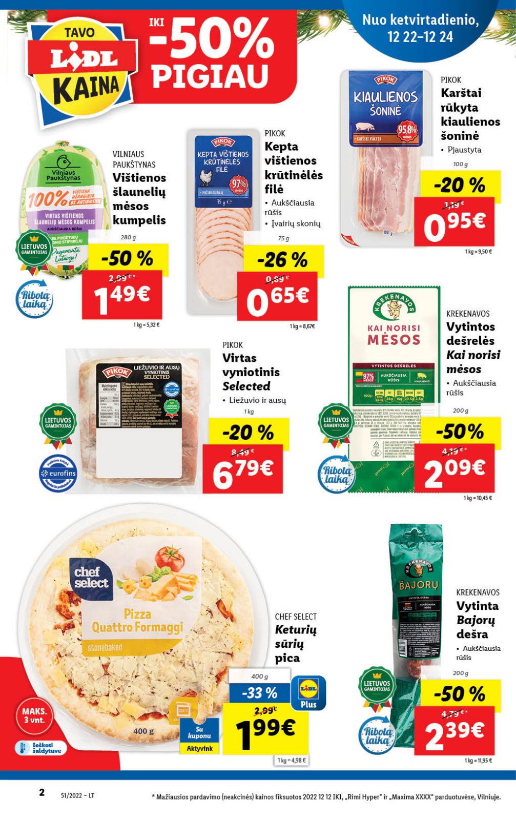 Lidl 'MAISTO PREKIŲ PASIŪLYMAI' 2 puslapis