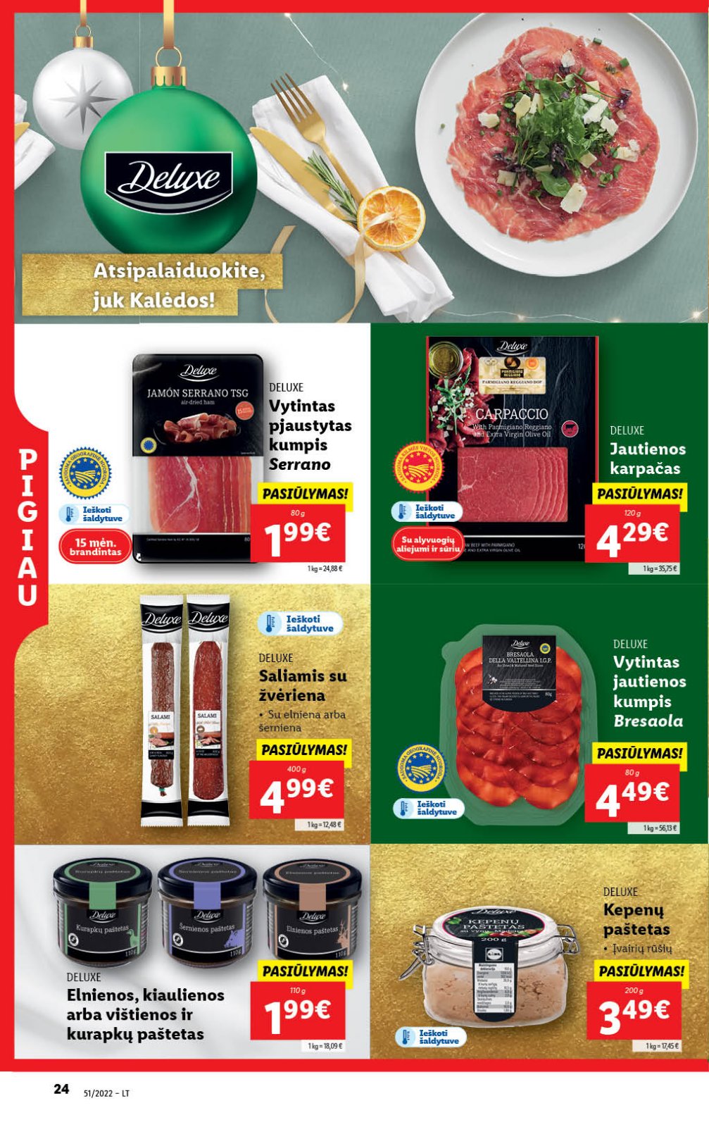 Lidl 'MAISTO PREKIŲ PASIŪLYMAI' 24 puslapis