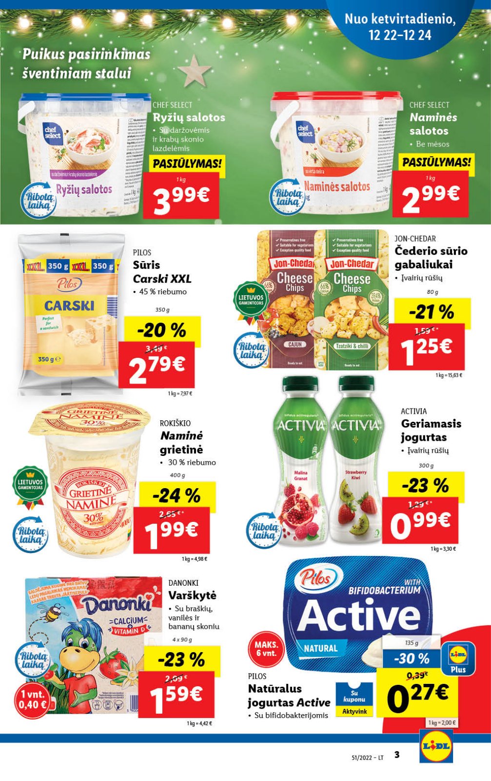 Lidl 'MAISTO PREKIŲ PASIŪLYMAI' 3 puslapis
