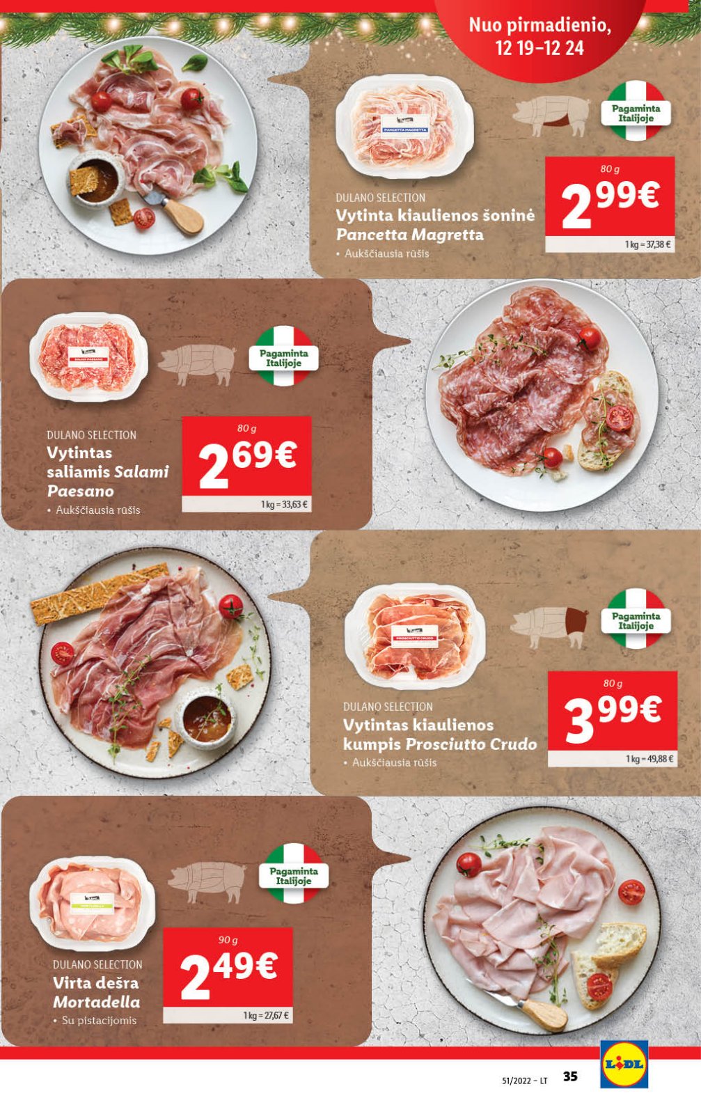 Lidl 'MAISTO PREKIŲ PASIŪLYMAI' 35 puslapis