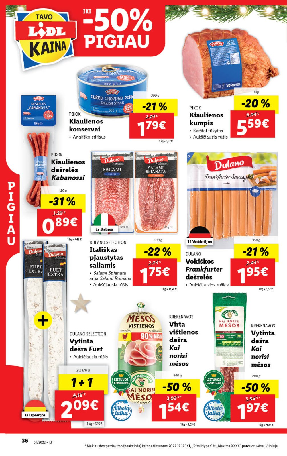 Lidl 'MAISTO PREKIŲ PASIŪLYMAI' 36 puslapis