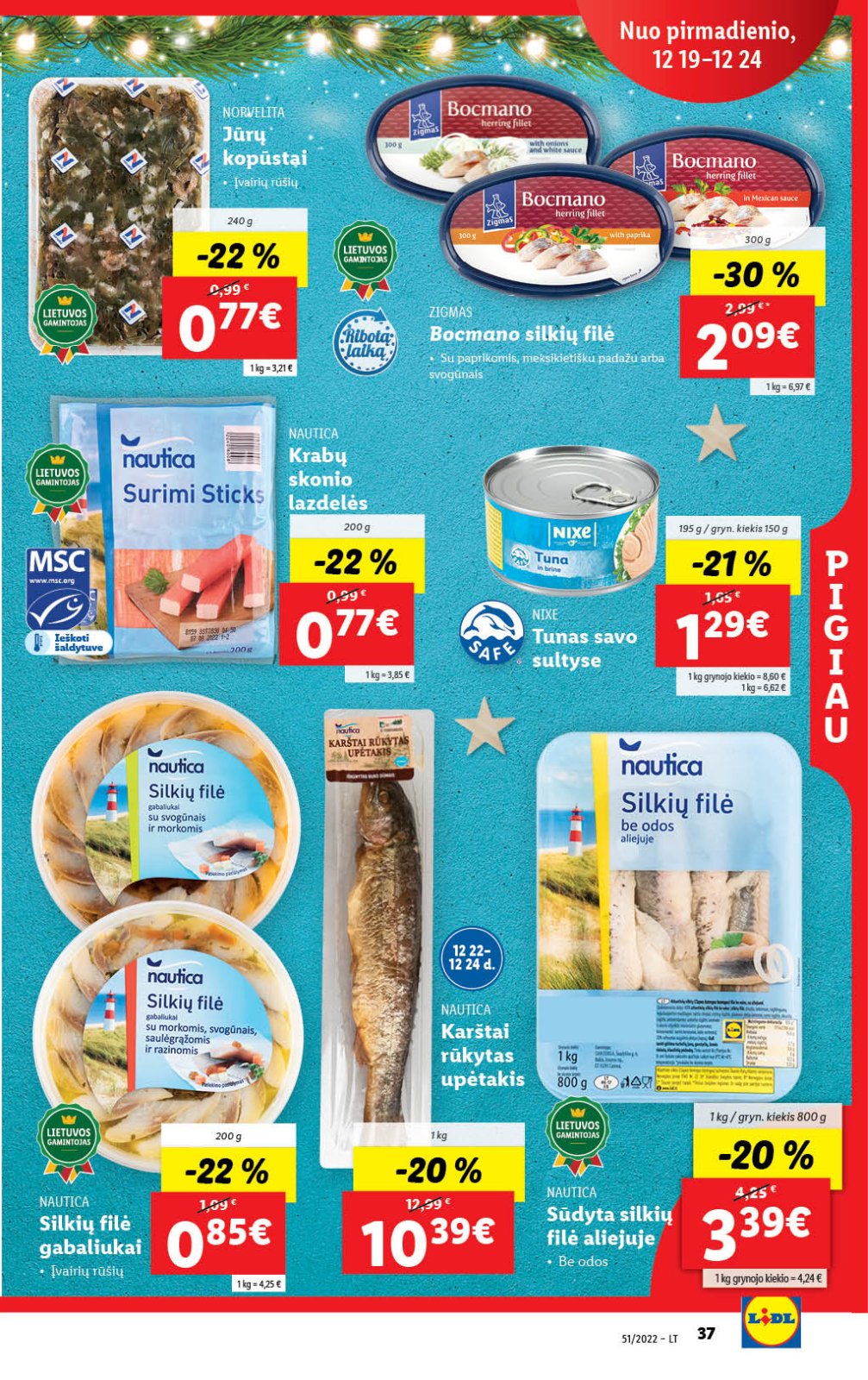 Lidl 'MAISTO PREKIŲ PASIŪLYMAI' 37 puslapis