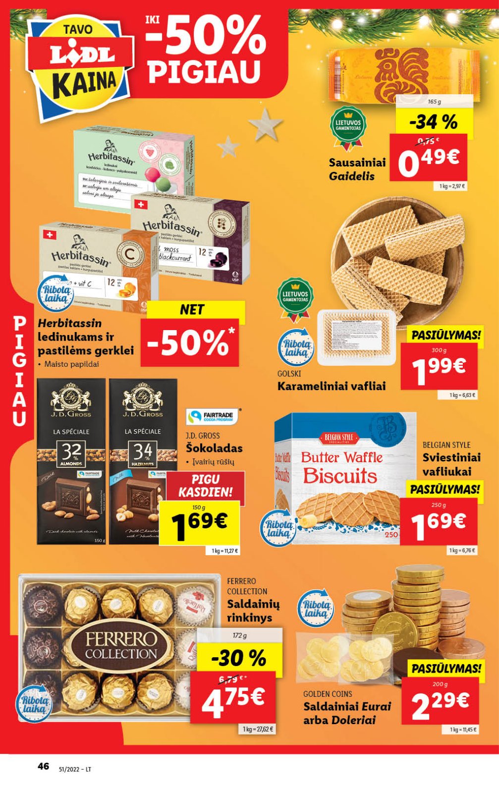 Lidl 'MAISTO PREKIŲ PASIŪLYMAI' 46 puslapis