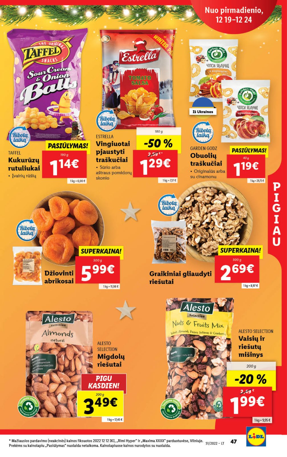 Lidl 'MAISTO PREKIŲ PASIŪLYMAI' 47 puslapis
