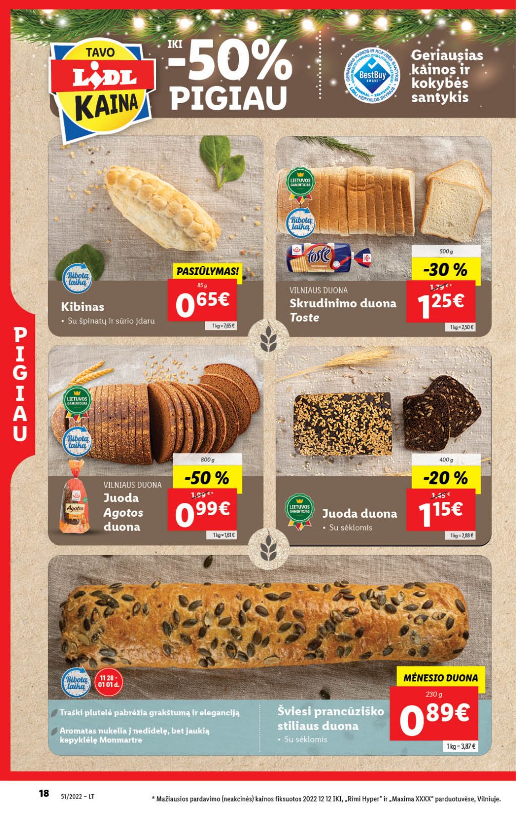 Lidl 'MAISTO PREKIŲ PASIŪLYMAI' 18 puslapis