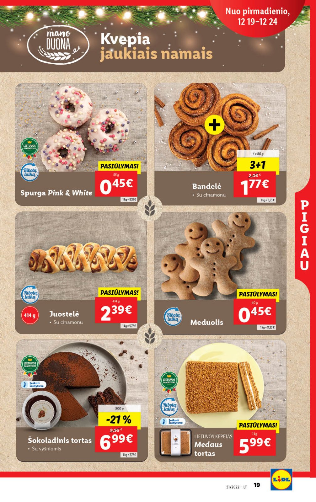 Lidl 'MAISTO PREKIŲ PASIŪLYMAI' 19 puslapis