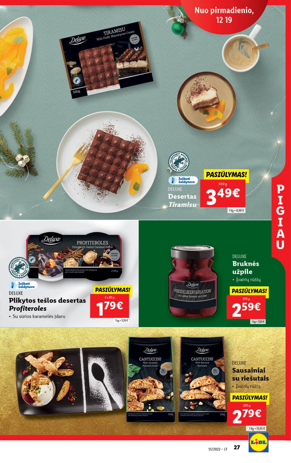 Lidl 'MAISTO PREKIŲ PASIŪLYMAI' 27 puslapis