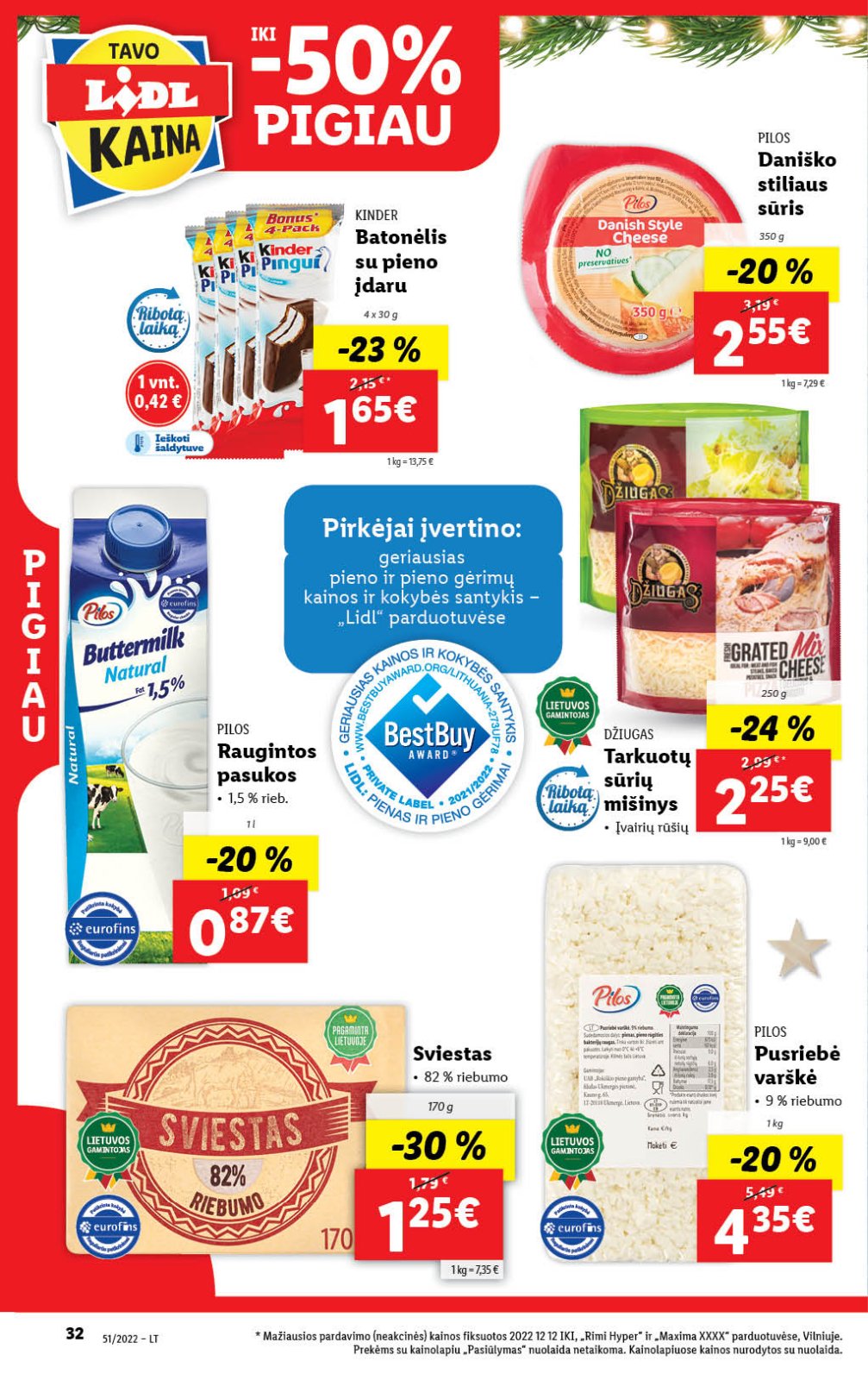 Lidl 'MAISTO PREKIŲ PASIŪLYMAI' 32 puslapis