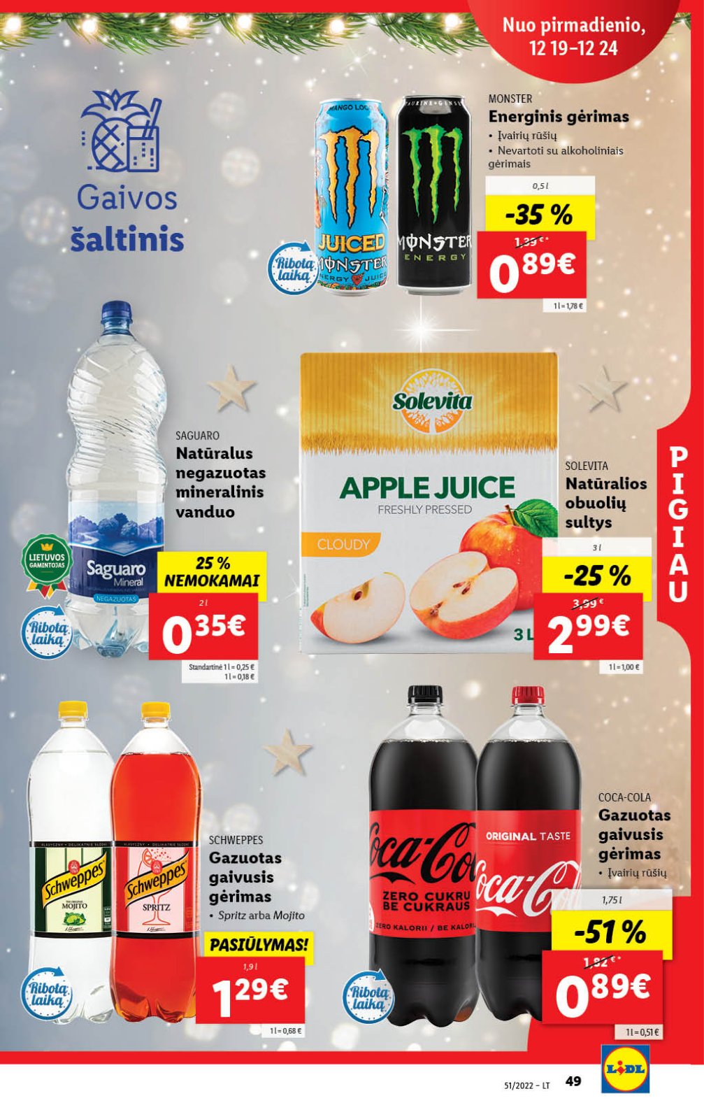 Lidl 'MAISTO PREKIŲ PASIŪLYMAI' 49 puslapis