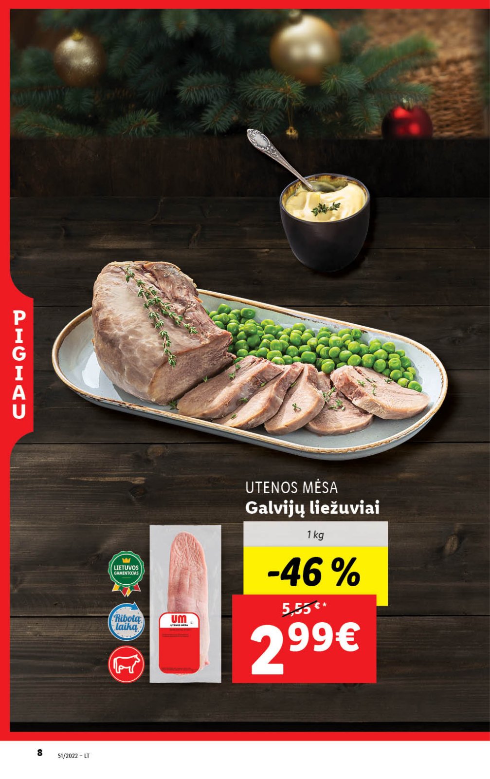 Lidl 'MAISTO PREKIŲ PASIŪLYMAI' 8 puslapis