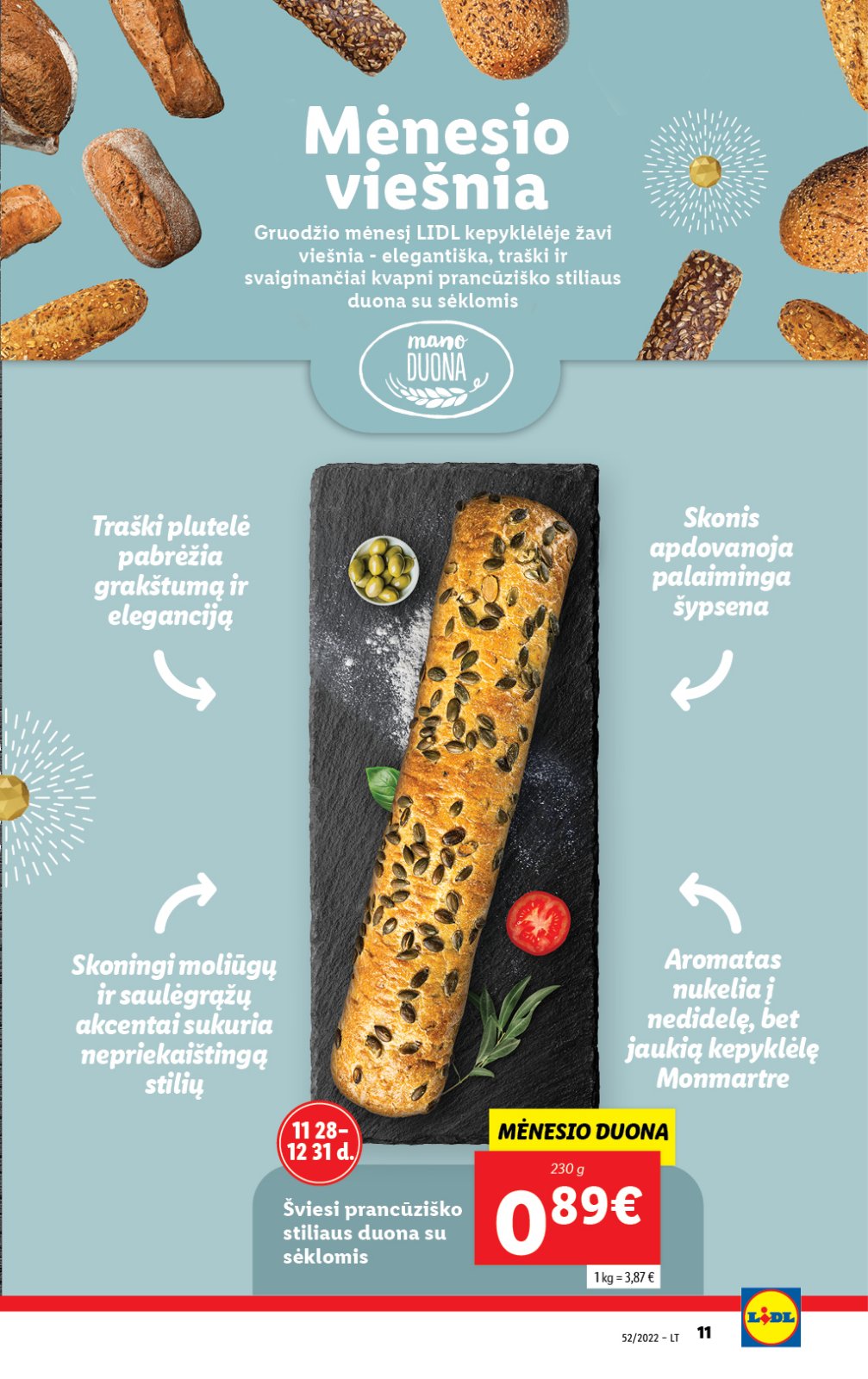 Lidl 'MAISTO PREKIŲ PASIŪLYMAI' 11 puslapis
