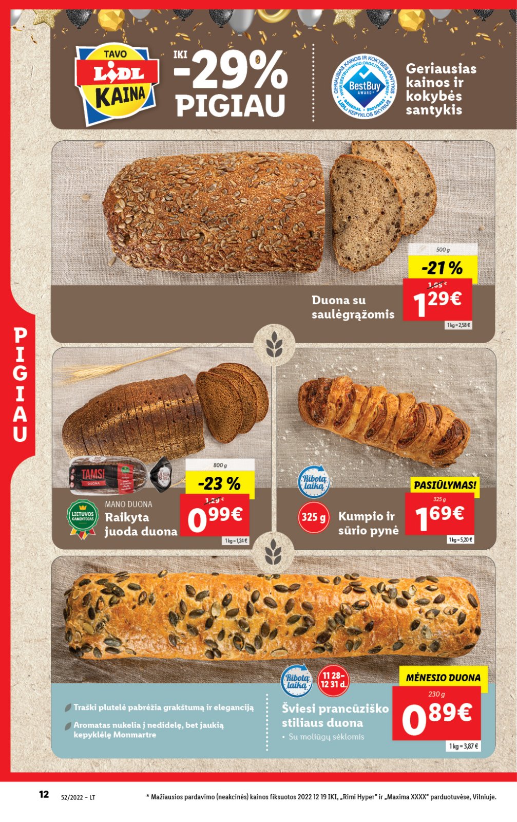 Lidl 'MAISTO PREKIŲ PASIŪLYMAI' 12 puslapis