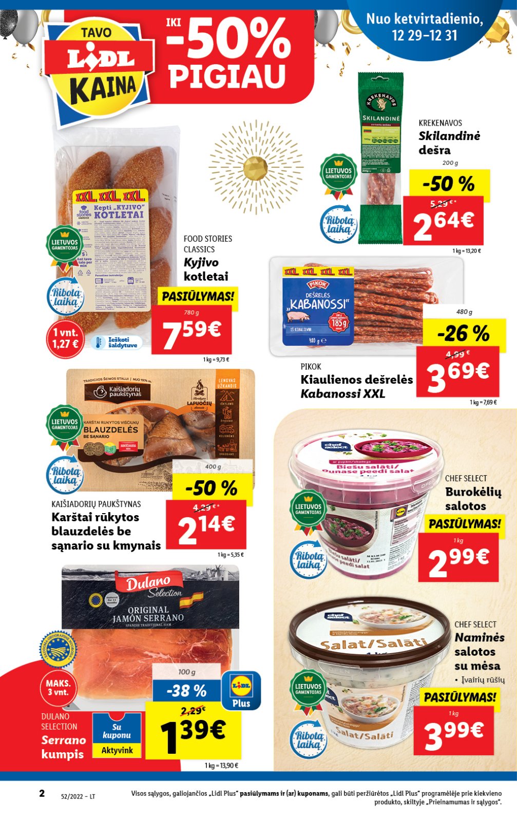 Lidl 'MAISTO PREKIŲ PASIŪLYMAI' 2 puslapis