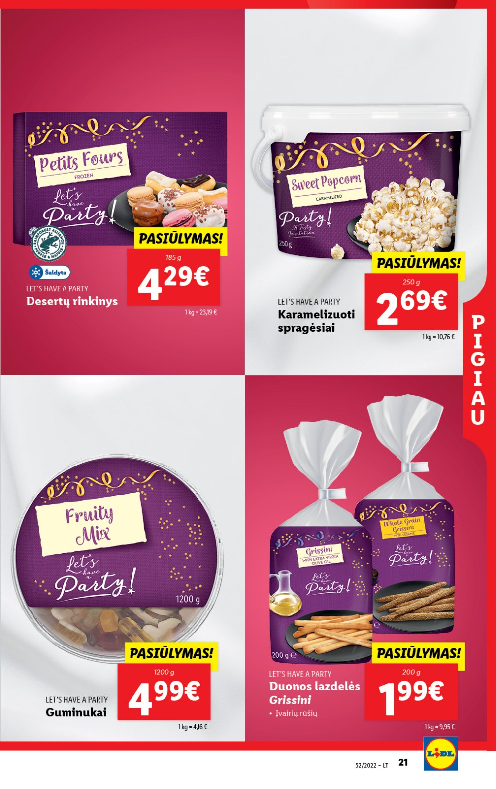 Lidl 'MAISTO PREKIŲ PASIŪLYMAI' 21 puslapis