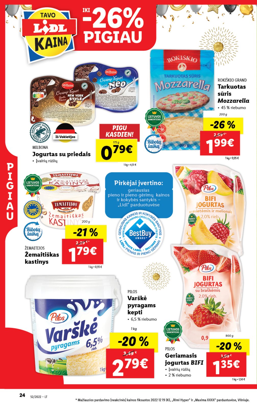 Lidl 'MAISTO PREKIŲ PASIŪLYMAI' 24 puslapis