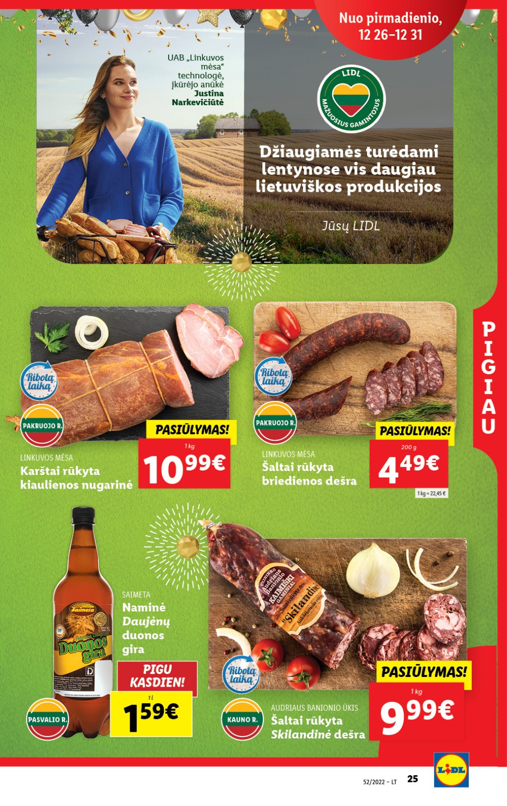 Lidl 'MAISTO PREKIŲ PASIŪLYMAI' 25 puslapis
