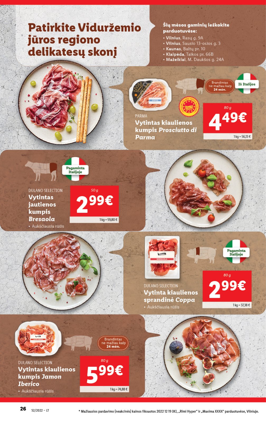 Lidl 'MAISTO PREKIŲ PASIŪLYMAI' 26 puslapis
