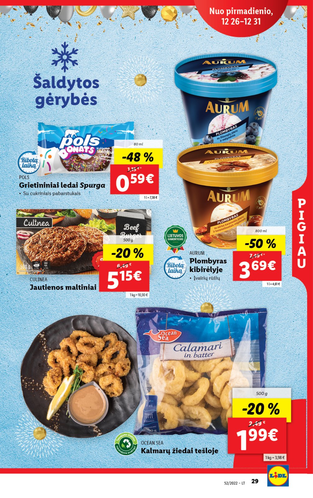 Lidl 'MAISTO PREKIŲ PASIŪLYMAI' 29 puslapis