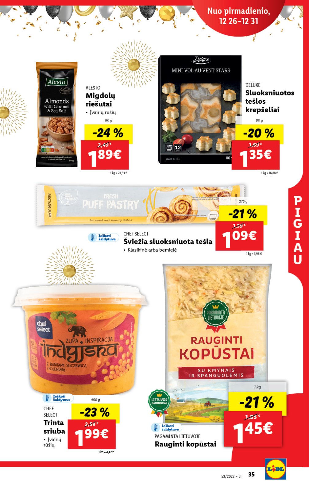 Lidl 'MAISTO PREKIŲ PASIŪLYMAI' 35 puslapis