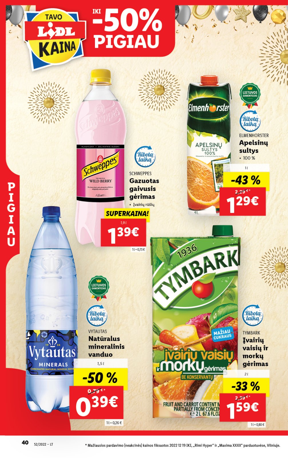 Lidl 'MAISTO PREKIŲ PASIŪLYMAI' 40 puslapis