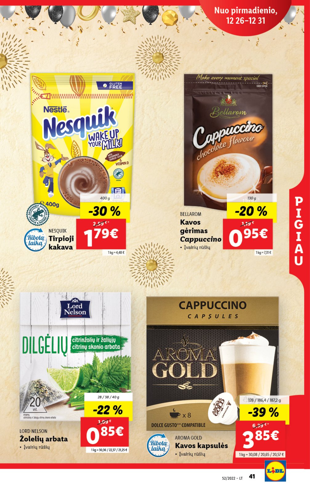 Lidl 'MAISTO PREKIŲ PASIŪLYMAI' 41 puslapis