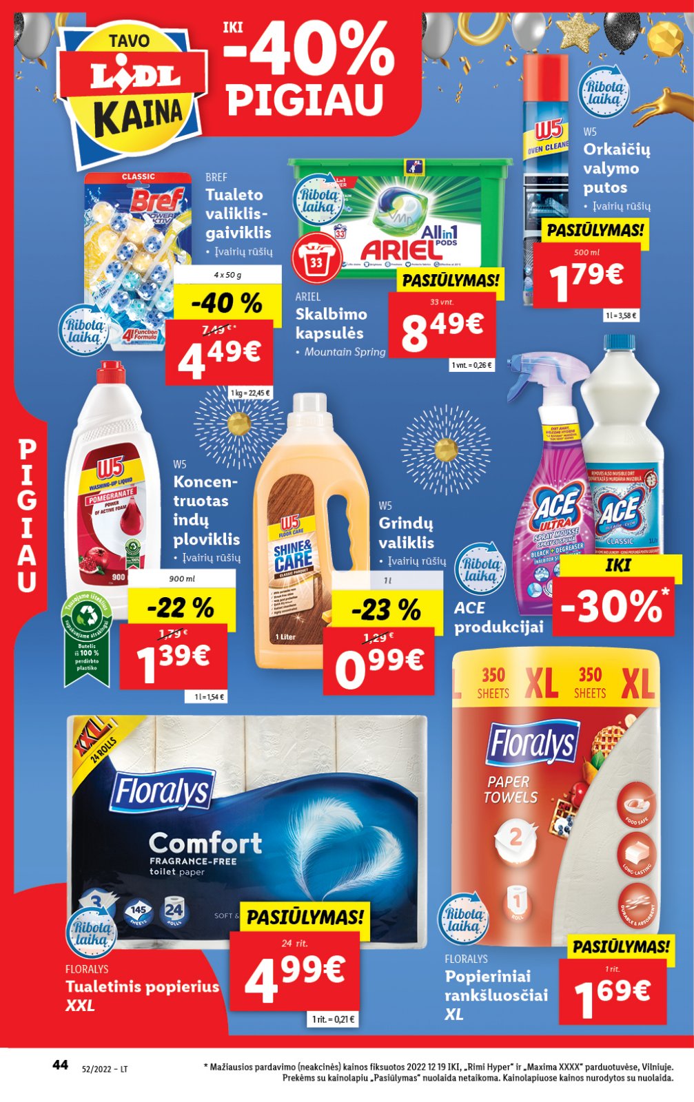 Lidl 'MAISTO PREKIŲ PASIŪLYMAI' 44 puslapis