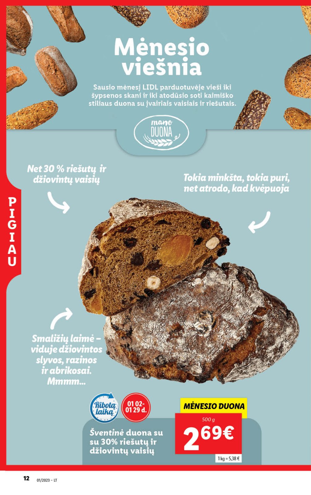 Lidl 'MAISTO PREKIŲ PASIŪLYMAI' 12 puslapis